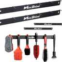 Maxshine Universal Detailing Brush Hanger (2-Pack)  6 Organizer Hooks  Lightweight Wall-Mounted Design for Auto Detailing Supplies  Ideal for Garage & Mobile Use