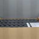 SUPERJARE 0.56'' Thick 24 Pcs 96 Sq Ft Rubber Top Exercise Equipment Mats, High Density EVA Foam Mats with Rubber Top, Interlocking Gym Flooring for Home Gym, Protective Workout Mat, Black/Grey