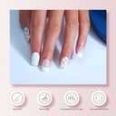 2 x Semi Cured Gel Nail Strips, 20 PCS Gel Nail Stickers - UV Light Wraps, Salon Quality & Easy to Use - French Chess