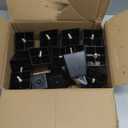 TURSTIN 14 Pack 5.7 Inch Furniture Legs Plastic Sofa Couch Legs Square Tapered Feet Sofa Legs with M8 TNuts Screws for Legs Sofas Chairs Cabinets Dressers Beds, Black