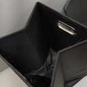 Upgrade XL Portable Toilet for Adults, Extra Large Portable Travel Folding Toilet, Camping Tall Toilets with Lid for Adults and Kids Compact Potty for Car, Hiking, Beach and Camping (Dark black)