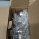 2 Pack Keyed Entry Door Knob Set, All Keyed Same Exterior and Interior Stainless Steel Door Locks, Satin Nickel Front/Entrance Door Knobs Handle
