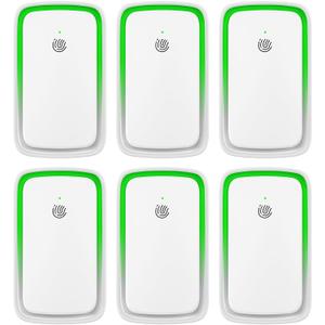 2025 Air Ionizer Purifier for Home Negative Ion Air Purifier Plug In Quiet Air Cleaner with Nightlight for Bedroom, Office, Kitchen, Portable Air Filter Odor, Smoke Dust, Pets (6)