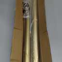 1.3 Inch Diameter Closet Rods for Hanging Clothes 17-39 Inch Adjustable, Metal Heavy Duty Closet Pole, Gold Closet Bar for Hanging Clothes, Suitable for Closet, Wardrobes, Bathroom, Windows