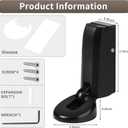 Mechanical Door Stoppers with Hydraulically WYGWP Windproof Heavy Duty Stop Holder Height Adjustable for Offices Home (Black)