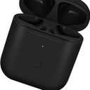 Jinstyles Wireless Charging Case Replacement Compatible for AirPods 1st & 2nd Generation Charger Case with Bluetooth Sync Pairing Button (Black)