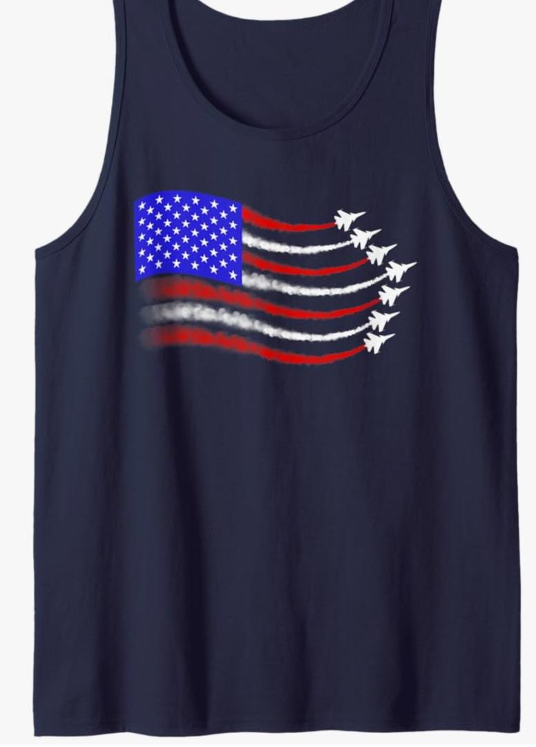 CHUNTIANRAN 4th of July Tank Tops for Women 2025 American Flag Graphic Racerback Tee Shirts UAS Flag Patriotic Camisole Tops Clothes(USA Flag-7,XXLarge) CHUNTIANRAN 4th of July Tank Tops for Women 2025 American Flag Graphic Racerback Tee Shirts UAS Flag Patriotic Camisole Tops Clothes(USA Flag-7,XXLarge)