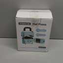 Happybuy Hat Press Machine, Mini Heat Press for Caps with Integrated Control Panel, 5.9x3.15 inch Curved Heating Plate, Safety Base & Glove, Automatic Shut-Off, Green