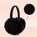 POXIMI Women Winter Earmuffs Girl Ski Adjustable Ear Covers for Kid Cute Bow Ear Warmer Outdoor Earmuff Fleece Lining