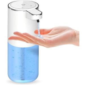 Automatic Liquid Soap Dispenser, Touchless Hand Soap Dispenser Rechargeable, Dish Liquid Soap Dispenser Electric for Bathroom Countertop, Kitchen and Commercial 12.85oz/380mL