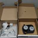 Delta Modern 14 Series Round Rain Shower System Faucet Set, Rainfall Chrome Shower Head and Handle Set, Valve Trim Kit, 10 Inch, Chrome 342702