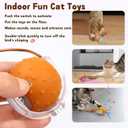 6 x Interactive Cat Toy Ball - Automatic Interactive Cat Toy Designed by Mice, A Mobile Cat Ball, Boring Indoor Cat Toys