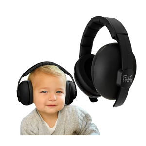 Baby Headphones - Baby Ear Protection, Noise Cancelling Headphones with Adjustable Headband for Ages 0-24 Months, Black
