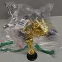 Bedwina Gold Trophy Award Mini Trophies Bulk  (Pack of 12) 6 Inch Tall Plastic Golden Statue Award, Party Themed Decorations, Winners or Appreciation Gifts Game Prizes for Adults & Kids