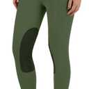 beroy Kids Horse Riding Knee-Patches Pants Girls Equestrian Front-Zip Breeches Legging with Pockets 2XL