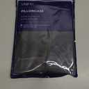 MR&HM Satin Pillowcase for Hair and Skin, Silk Satin Pillowcase 2 Pack, Standard Size Pillow Cases Set of 2, Silky Pillow Cover with Envelope Closure (20x26, Black)