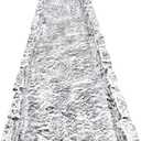 Oakland Living White Slate Stone Rock Cast Aluminum Metal Downspout Gutter 24 in. Heavy Splash Block,  24" L x 11.5"W x 3"H, 7.5 lbs