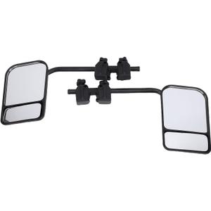 On Towing Mirrors Universal Metal Bracket Adjustable Angle Tow Side Mirror Extensions for Trailer Bus RV Truck