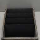 J JACKCUBE DESIGN Wall Document File Organizer Rustic Wood Magazine Rack with 5 Compartments Hanging Mail Holder for Home, Office - MK624A