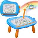 Smasiagon Magnetic Drawing Board for Kids - Toddler Toys for Age 1-2 Boys Girls - Educational Learning Toys for 1 2 3 Year Old Baby Birthday Gifts (Blue)