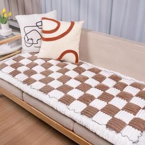 Dog Couch Cover Protector, Dog Bed Mat for Couch Washable Pet Bed Cover, Large Dog Blanket Pet Friendly Sofa Cover, Dark Coffee, 27 * 82 ''