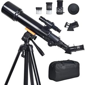 Telescope for Beginners : 70mm / 500mm Refractor (150X HD), Portable Travel Scope, Best Astronomy Gifts for Adults w/Wireless Remote, Carrying Bag. Easy Set Up