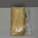 SASTYBALE Jacquard Christmas Tablecloth Flower Pattern Polyester Table Cloth Spill Proof Dust-Proof Table Cover for Kitchen Dining Tabletop Decoration (Rectangle, 52" x 70" (4-6 Seats), Gold)