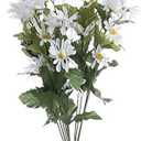 Factory Direct Craft White Artificial Daisy Bush - Bouquet of Daisies Silk Flowers for Spring and Summer Flower Arrangements Home Decor, Party, Wedding, and Special Event Decorations
4 Pack