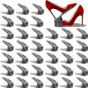 Neprock Shoe Slots Organizer for Closet, Shoe Storage Organizer Shoe Slots Organizer, Shoe Rack Organizer Space Saver Organizador De Zapatos for Closet Organization(36 Pack)(Grey) (Gray)