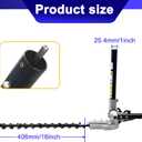 16" Hedge Trimmer Attachment,12 Angle Positon fits for most brands pole saw attachment Trimmerhead,brushcuterhead,powerhead and Lithium-ion Multi Head System (Black)