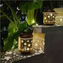 2 Pack Sea Turtle Solar Lanterns Outdoor Waterproof,Hanging Solar Lights Sea Turtle Gifts for Women Metal LED Decorative Light for Yard,Patio,Lawn,Tabletop,Pathway,Landscape,Garden Decor