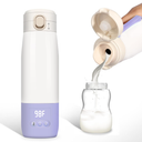 Portable Bottle Warmer for Travel, Bottle Warmer On The Go with Quick Heating, Preset Modes and Precise Temperature Control, Water & Milk Warmer with Long Battery Life, Purple