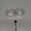 ZEAYEA Set of 2 Clear Glass Sugar Bowl, 6 Ounce Seasoning Box Condiment Pots with Spoon and Lid, Sugar Spice Salt Canister for Home Kitchen, Coffee Bar, Restaurant