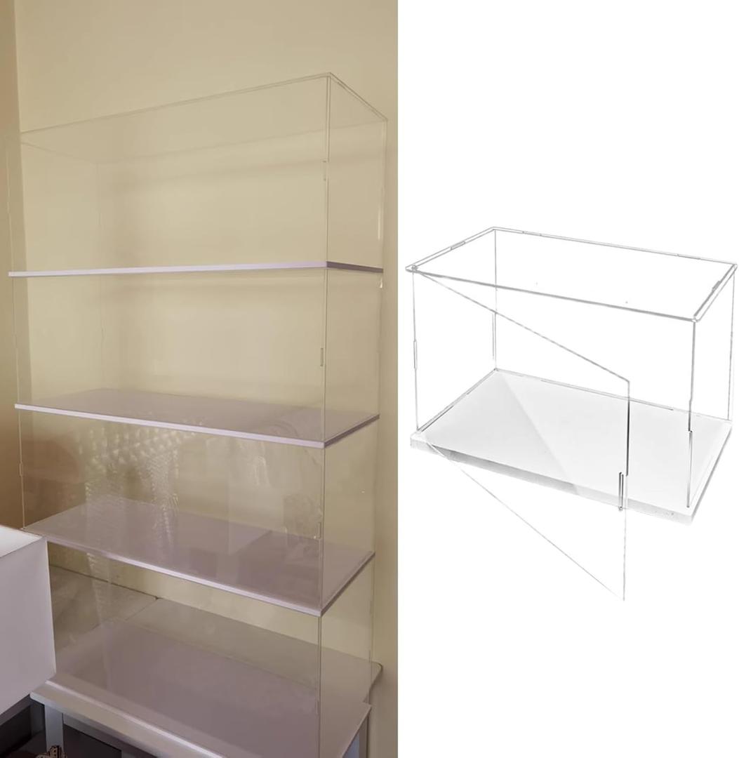 Acrylic Display Case Stackable Collectible Stand (8x8x8in)