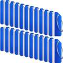 Weewooday 22 Pcs Luggage Tags Business Card Holder Aluminum Metal Travel ID Bag Tag for Suitcases Travel Luggage Baggage Identifier (Blue)