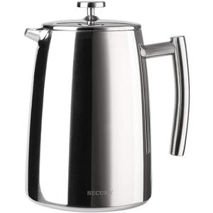 Secura French Press Coffee Maker, 50Ounce, 304 Stainless Steel Insulated Coffee Press with Extra Screen