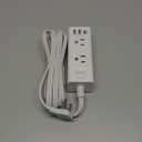 One Beat 10Ft Extension Cord with Multiple Outlets,Flat Plug Power Strip Surge Protector with 10 Ft Long Cord,6 Outlet 4 USB Ports (2USB C),Multi Outlet Wall Plug for Travel,College,Dorm Essentials (White)