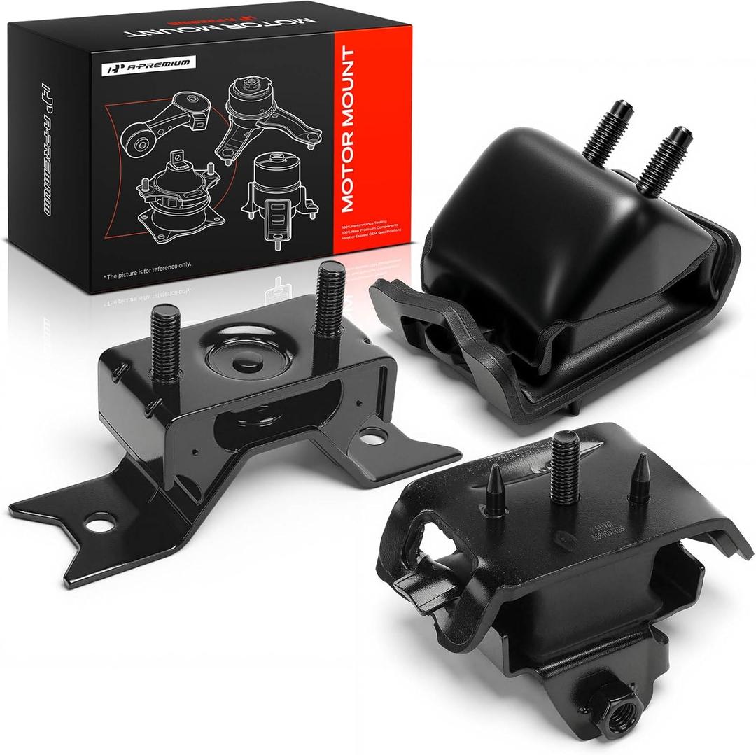 A-Premium 3PCS Engine Motor Mount and Transmission Mount Set Compatible with Ford Explorer 2006-2010, Explorer Sport Trac 2007-2010 & Mercury Mountaineer 2006-2010, Automatic Transmission, RWD