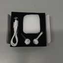 yobola Wireless Earbuds, Bluetooh Earbuds, Deep Bass Light Weight Mini Wireless Headphones for Running/Fitness, 25Hrs Playtime, Built-in Microphone, Touch Control, IPX5 Waterproof (M, White)