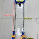 1Ton Barrel Lifting Chain for Plastic & Steel Drums 2204LBS 20in Length, 2 Hooks Chain Drum Lifter Barrel clamp for 30 & 55 Gallon Metal/Plastic Drum Barrel, Fits for Crane, Forklift1T- 2Hooks