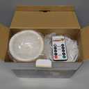 5plots 4"6" 8" Large Outdoor Waterproof Flameless Candles Ivory White with Timer & Remote, Battery Operated LED Flickering Pillar Candles for Patio Porch Halloween Christmas Lantern, Set of 2