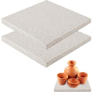 Verdanzia 2 Pack 7" X 7" Square Kiln Shelf, Fires Up to 2280F for Glass Fusing and Ceramics, 0.63" Thickness Use in Most Kiln
