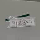 9x3 Inch Workout Room Sign GYM Door Sign Acrylic Self-stick Door Wall Signage for GYM Business Home (Elegant White)