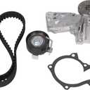 Timing Belt Kit with Water Pump Compatible with Ford Fiesta 2011-2019 Fiesta Ikon 2012-2015 Transit Connect 2014-2016 Escape 2013-2016 Fusion 2013-2014 1.6L L4 Replace BE8Z-6268-C BE8Z-6K254-A