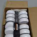 Puck Lights, 13 Colors Changeable LED Puck lightings Battery Powered Dimmable Under Cabinet Lights, Battery Powered Under Counter Lights with Wireless Remote Controls for Kitchen (12 Pack, White)