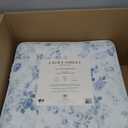 Laura Ashley - Twin XL Comforter Set, Soft & Reversible Cotton Bedding for Year Round Use, 2 Piece Bed Set with Matching Pillowcase (Belinda Blue)