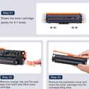 410A Compatible Toner Cartridges Replacement for HP 410X CF410A CF411A CF412A CF413A for M477fnw M477fdw M477fdn M452dn M452nw M452dw Printer, 4-Pack