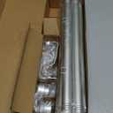 Silver Curtain Rods for Windows 32 to 60 Inch, Heavy Duty Curtain Rod Adjustable Length, 1 Inch Diameter Modern Decorative Curtains Rods(Silver,32-60")