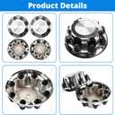 4PCS Wheel Center Hub Caps w/Lug Nut Covers for Chevy Avalanche Silverado Suburban Tahoe, for GMC Sierra Yukon 1500 2500 HD Classic 16 Inch Van Truck Rim Hubcaps # 15039488 909002