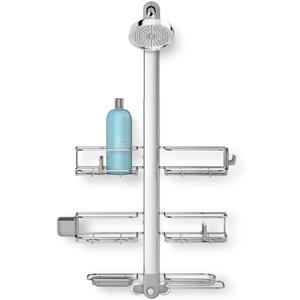 simplehuman Adjustable and Extendable Shower Caddy XL, Stainless Steel and Anodized Aluminum